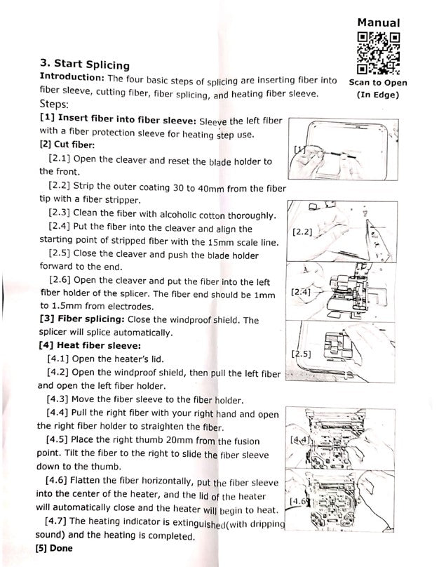 Uniway Infocom Splicing Machine user mannual